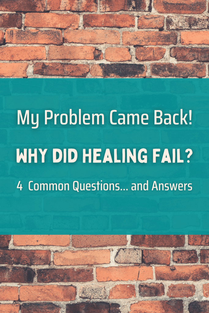 Problem Comes Back My Problem Came Back! Why did the Healing Fail? ⋆ Now Healing